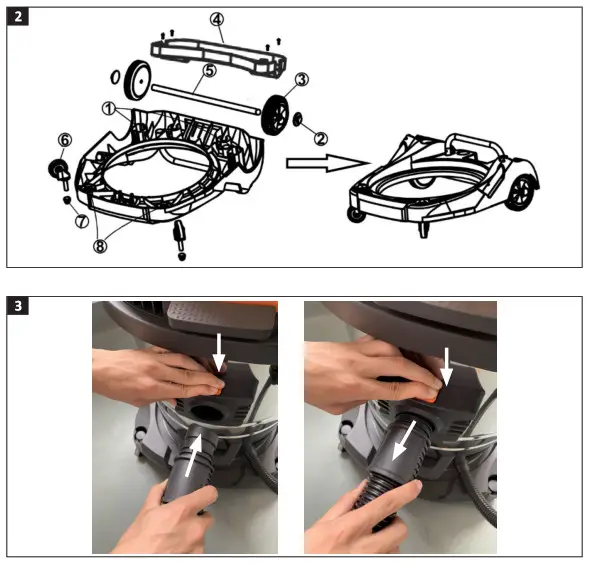 MEEC TOOLS 014123 Heavy-Duty Vacuum Cleaner- 2