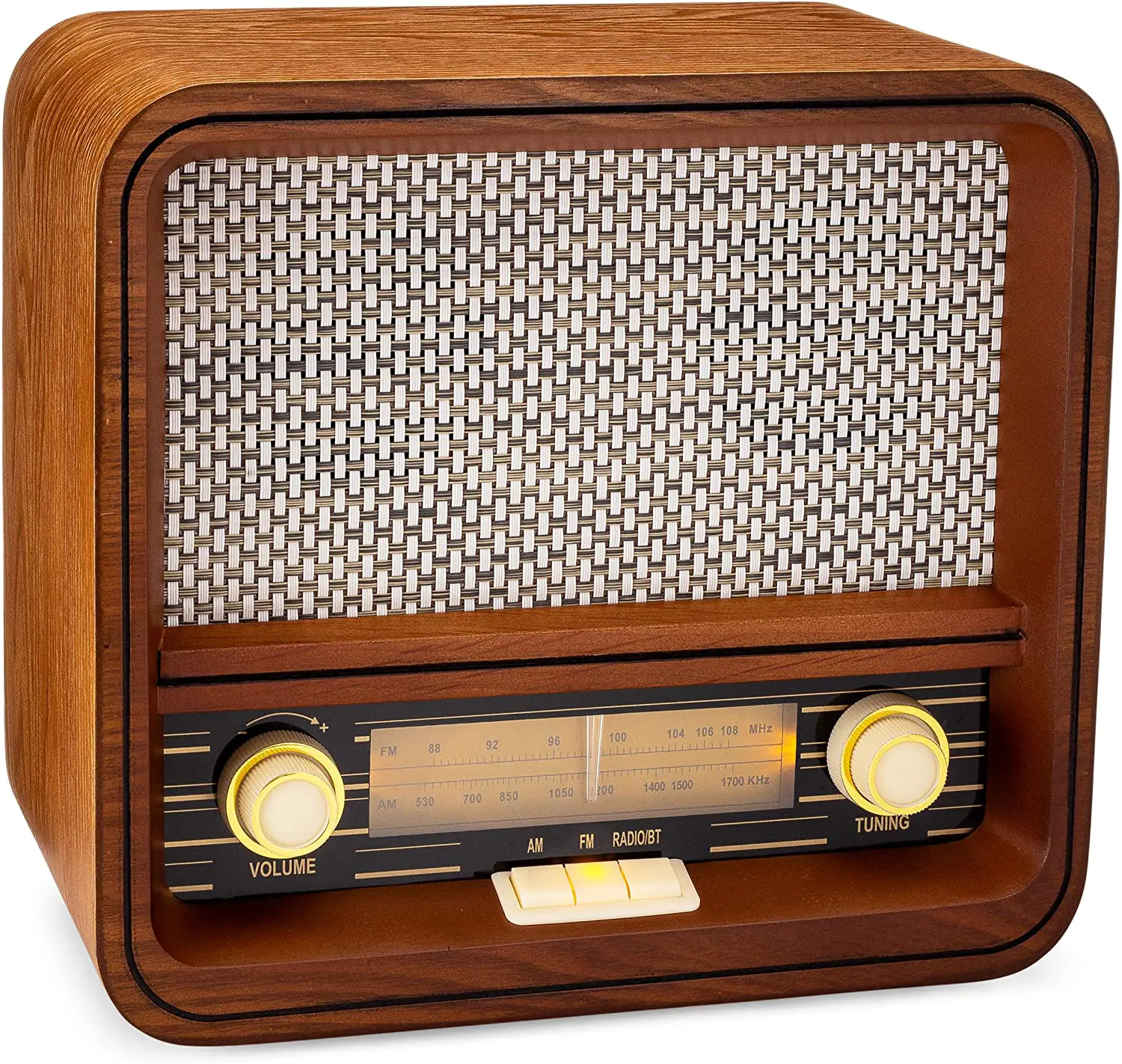 ClearClick VR45 Retro Wooden Radio with BT PRO