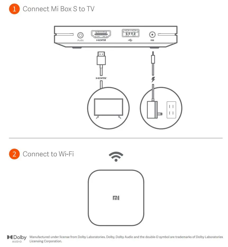 xiaomi M19M Box S Global Version 4K Ultra HD Streaming Media Player User Guide - Installation Guide