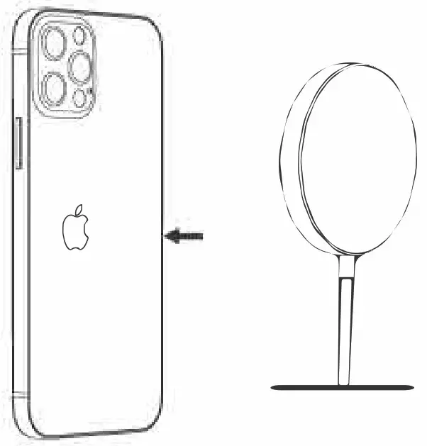 Shenzhen Esorun Technology MAGQOOA Magnetic Wireless Charger - Charging your iPhone