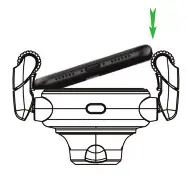 Jowua Taiwan Branch V1101 10W Car Wireless Charging Roller Car Phone Holder - Instructions 2