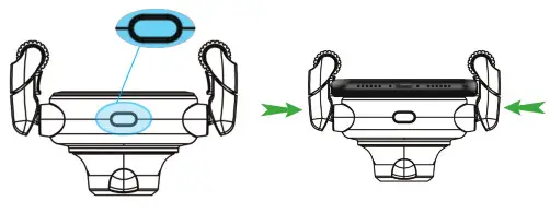 Jowua Taiwan Branch V1101 10W Car Wireless Charging Roller Car Phone Holder - Instructions