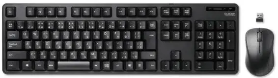 ELECOM TK-FDM106 Wireless Full KeyBoard and Mouse PRO