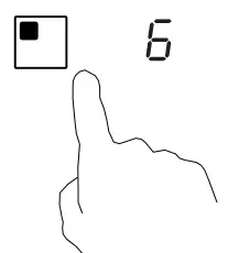 CANDY CTP643C YEP Induction Hob - control