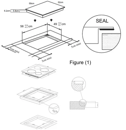 CANDY CTP643C YEP Induction Hob - fig 1