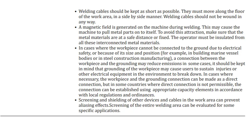 Magmaweld ID 300 E DC Inverter Arc Welding Machine User Manual - SAFETY PRECAUTIONS