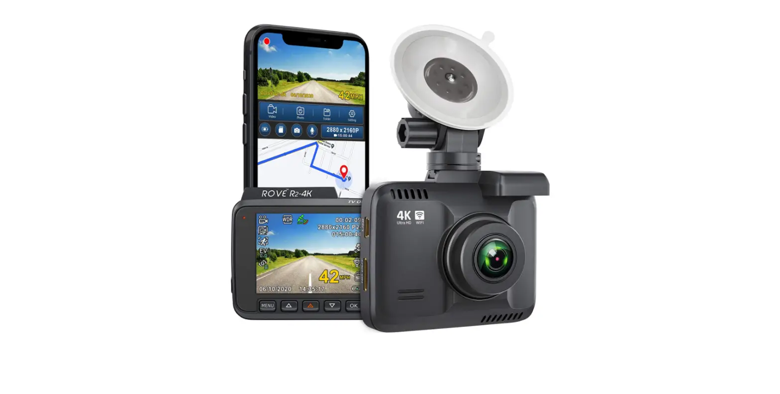 Rove R2-4k Dash Cam Built In Wifi Gps Car Dashboard Camera Recorder-complete Features/instruction Manaul