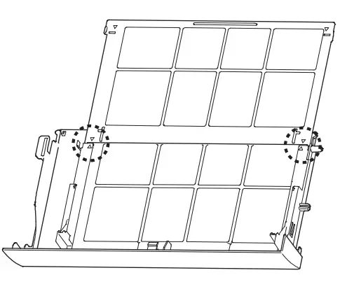 Attaching the air filter