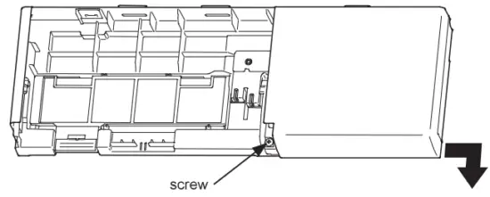 Remove the screw