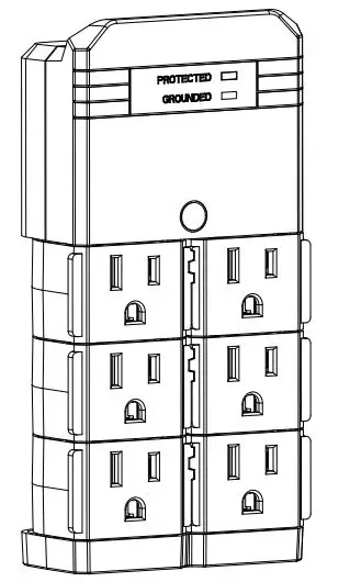 amazon-basics-B07HKJJFKH-Rotating-6-Outlet-Surge-Protector-Wall-Mount-1080-Joules-PRODUCT