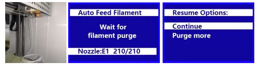 MONOPRICE 40108 Cadet 3D Printer - Press the Knob to start loading filament