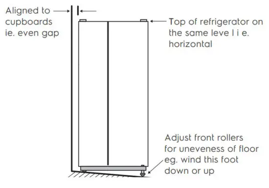 Electrolux ESE5401A BPH 528L Side By Side Refrigerator - Installing 2
