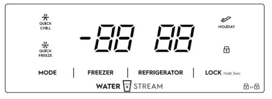Electrolux ESE5401A BPH 528L Side By Side Refrigerator - control panel 2