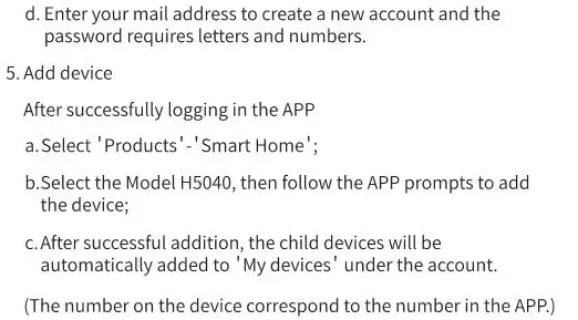 Govee wireless thermo-hygrometer - Instructions 2