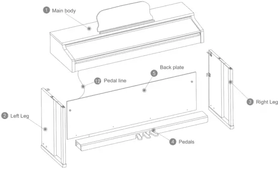 Wanaka SP PLAY The ONE Weighted 88 Key Smart Piano - Fig 3
