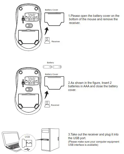 Shenzhen Dzh Industrial DM8100 2 4G Wireless Mouse - fig