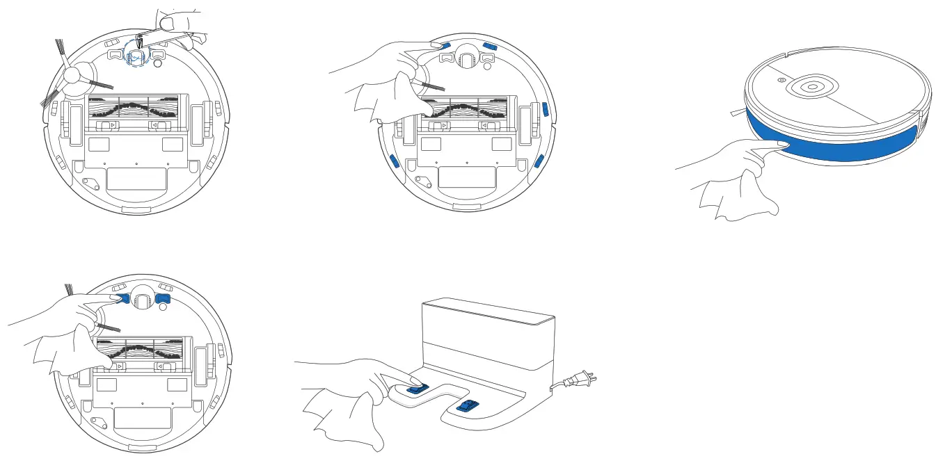 yeedi DVX34 Vac Max Vacuum Cleaner and Mop Combo -Components