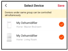 Goldair 10L Dehumidifier with WiFi - Group your devices