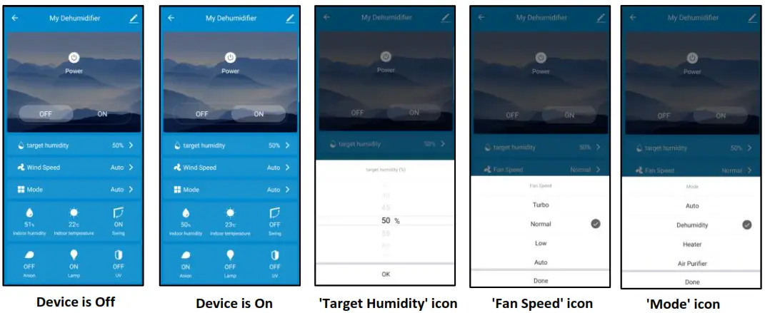 Goldair 10L Dehumidifier with WiFi - Operating your Dehumidifier from the APP
