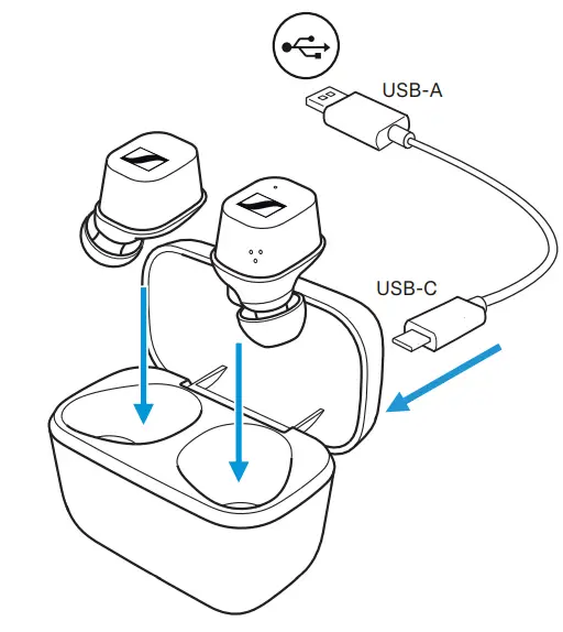 SENNHEISER CX400TW1 TWS Wireless Earbuds-fig1