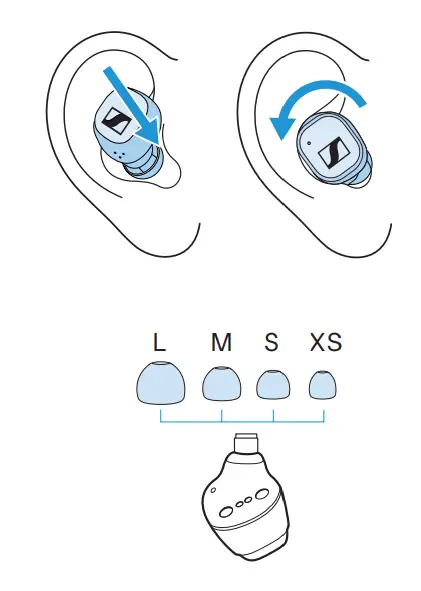 SENNHEISER CX400TW1 TWS Wireless Earbuds-fig2