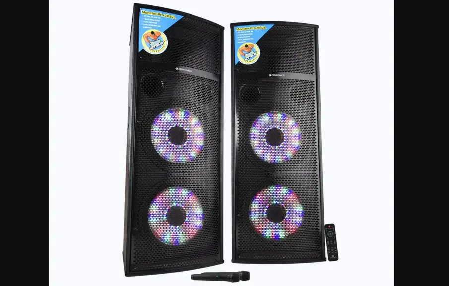 Zebronics Monster Pro 2x12l1 Metal Trolley Dj Speaker User Manual