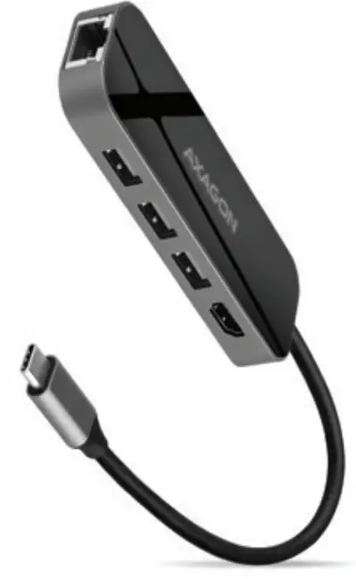 AXAGON HMC 6GL SuperSpeed USB C Combo 6 In 1 Hub