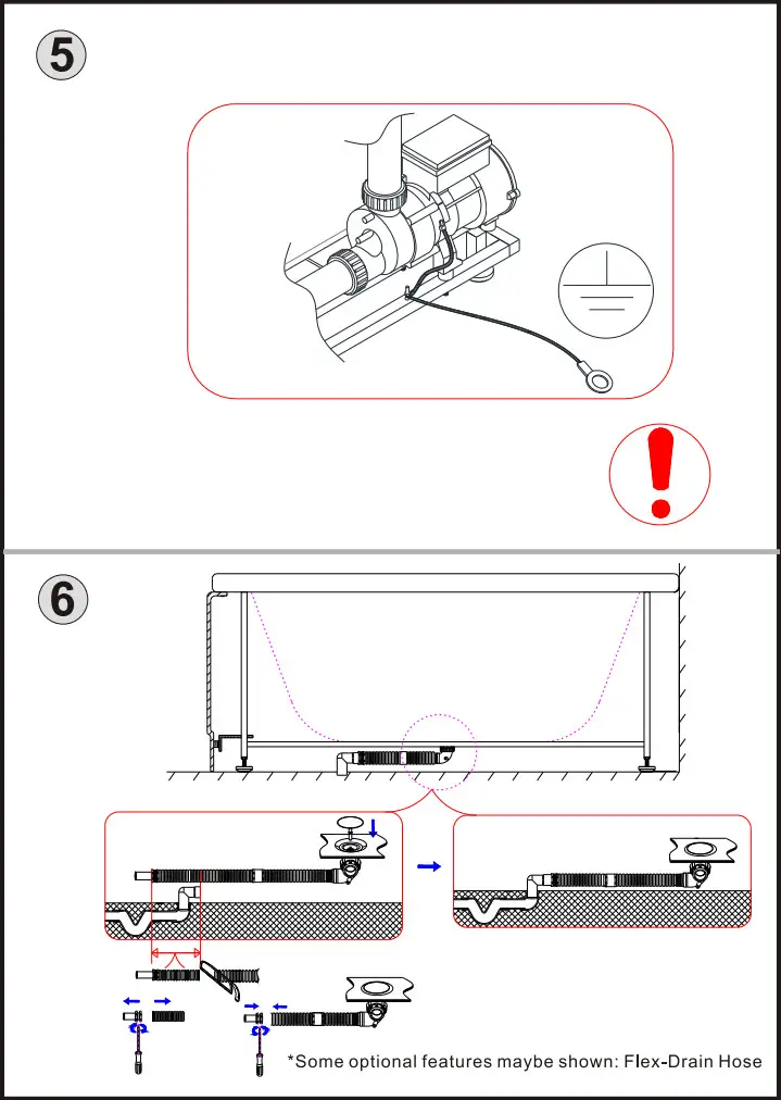 ARIEL PW1547032LW1 Platinum 59 Inch Two Wall Acrylic Whirlpool Tub - Fig 1