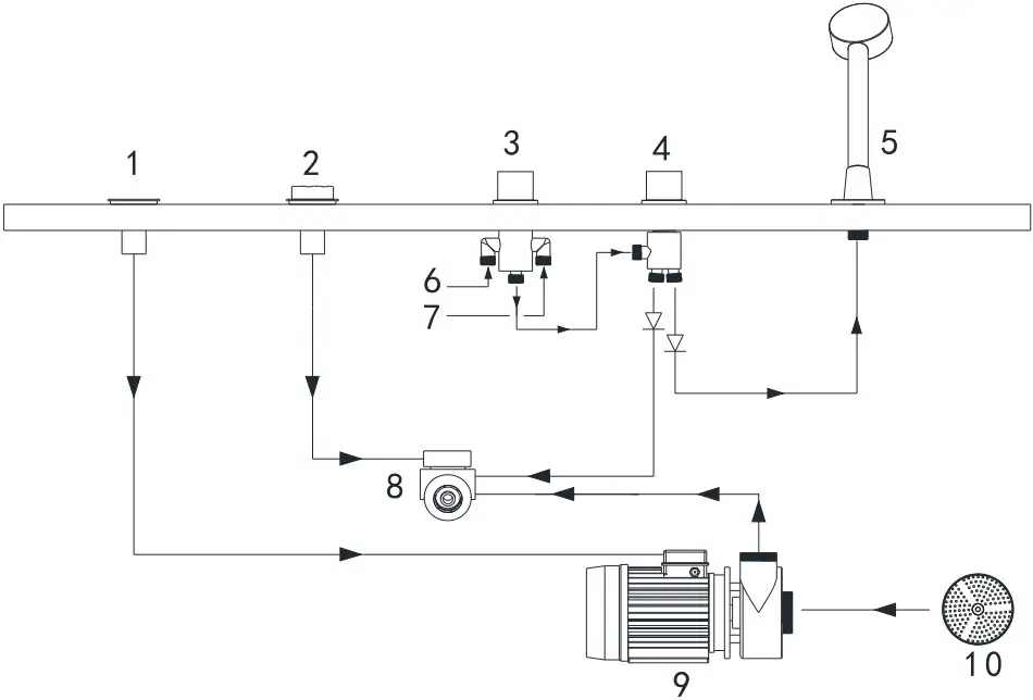 ARIEL PW1547032LW1 Platinum 59 Inch Two Wall Acrylic Whirlpool Tub - Flowchart