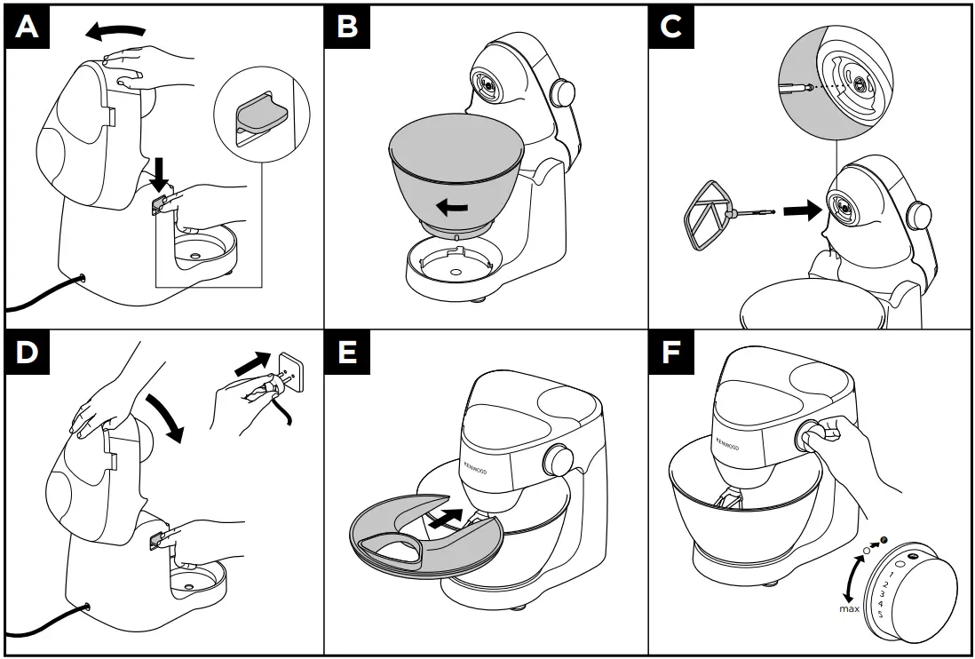 Kenwood TYPE KHC29 Prospero Stand Mixer and Blender parts B