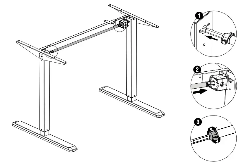 DESKFIT Ergonomically Height-Adjustable knob