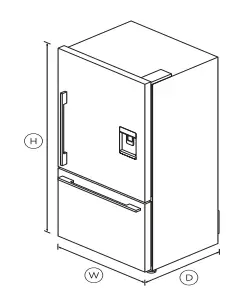 Fisher Paykel RF170WDRUX5N Freestanding Refrigerator Freezer-1