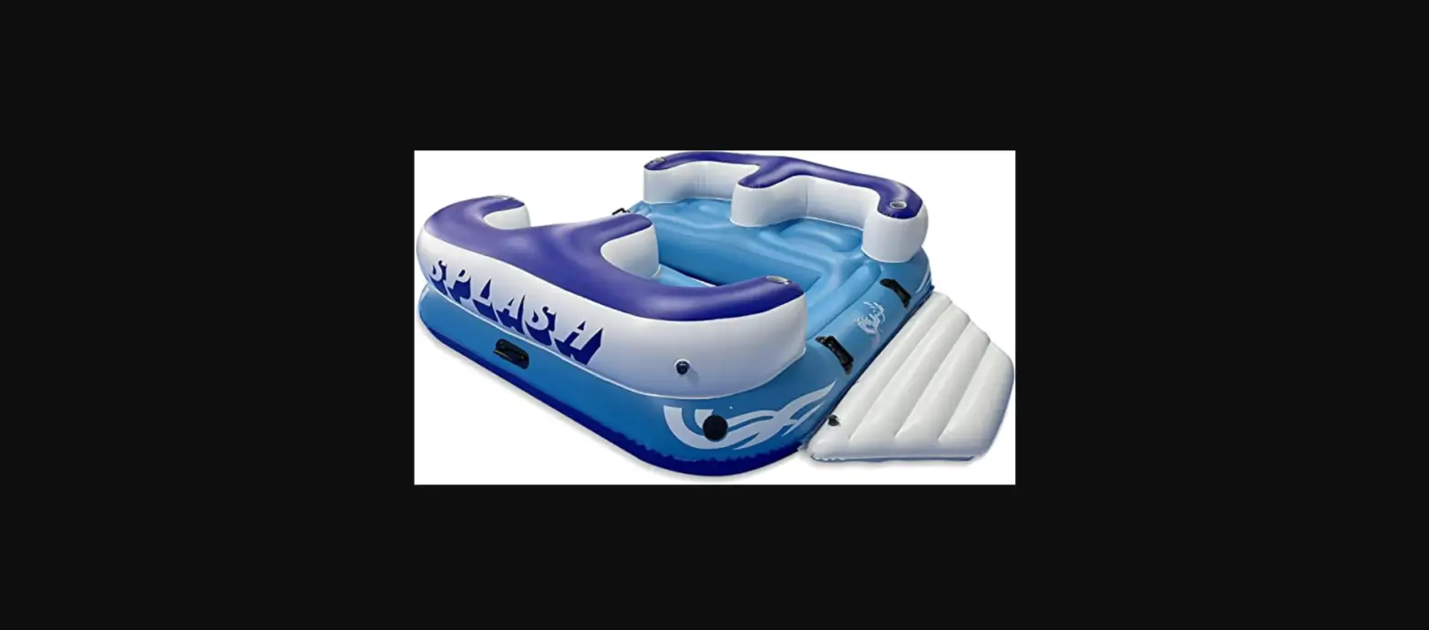 Serenelife Slinfl400 Inflatable Floating Island Lounge Raft User Guide