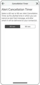 Cancellation Timer Interface