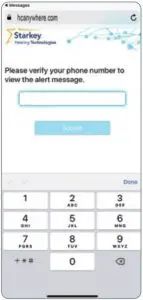 Verifying Phone number Interface
