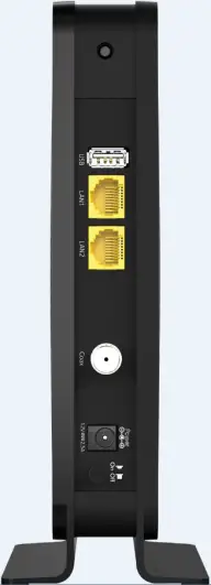 Back View of the modem