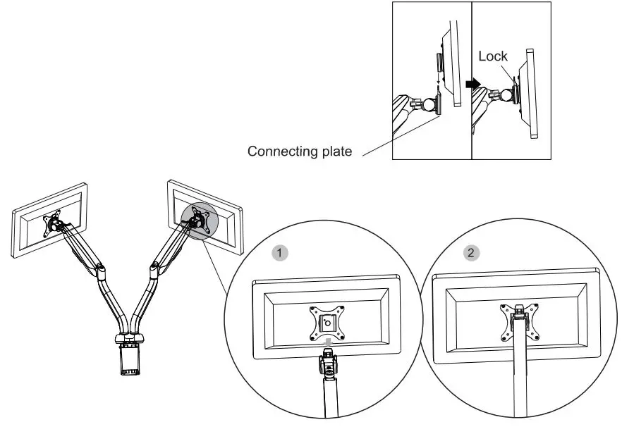 Flexispot-F8LD-Desk-Mount-Dual-Monitor-Mount-fig-6