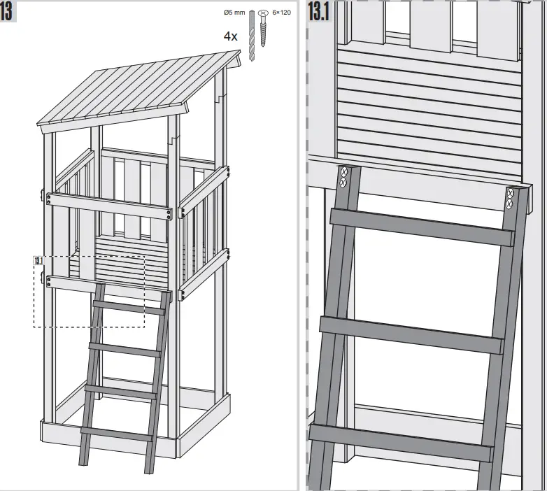 Karibu 173971 Akubi Play Tower - fig25