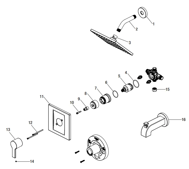 Glacier-bay-873W-6101-SINGLE-HANDLE-TUB-AND-SHOWER-FAUCET-FIG25