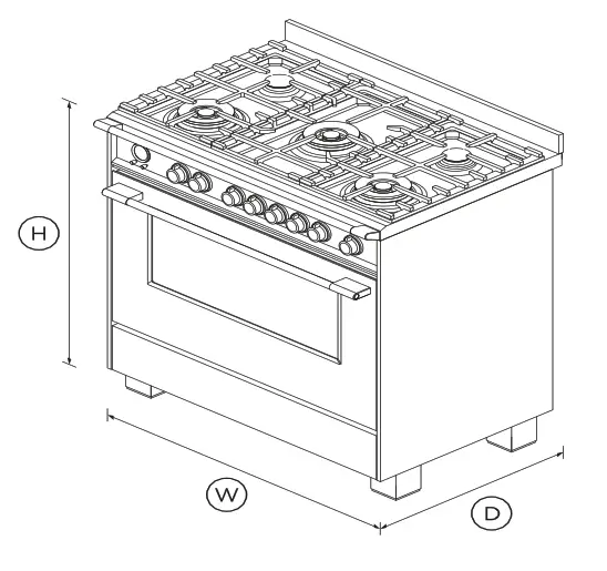 FISHER PAYKEL OR90SCG6B1 90cm Freestanding Range Cooker - fig