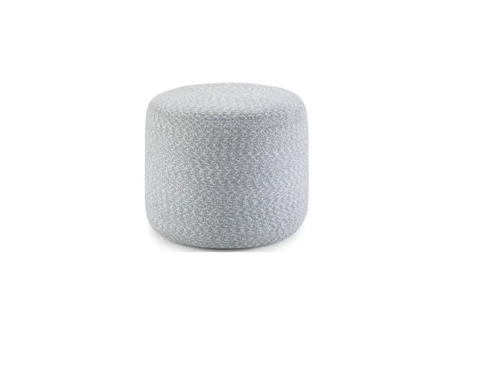 Simpli Home Axcpf-33-yl Bayley Muted Yellow And Natural Round Braided Pouf User Manual