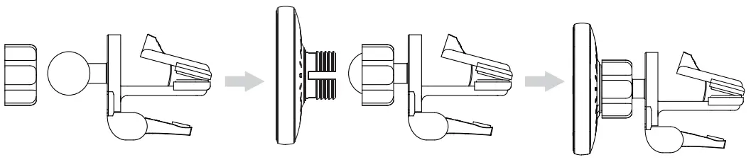 Luoxi W-26 Magnetic Wireless Car Charger - fig 1