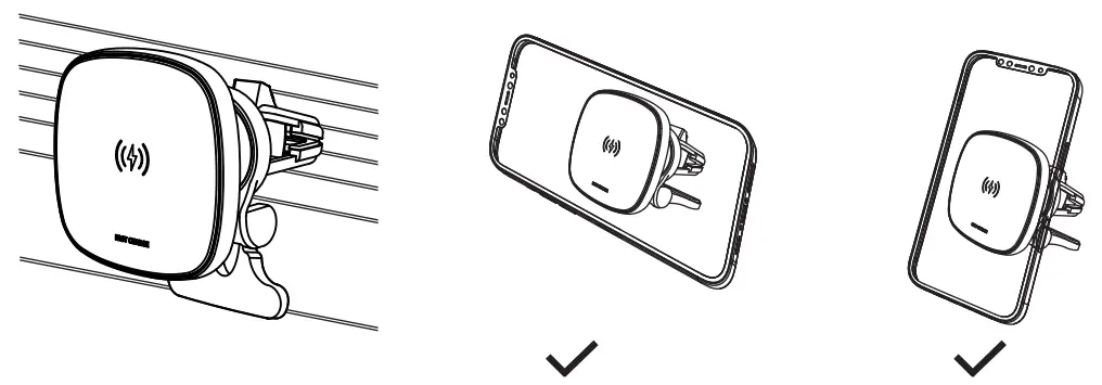 Luoxi W-26 Magnetic Wireless Car Charger - fig 2
