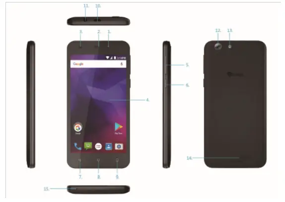 VORTEX MUV Android Smartphone - Fig 1