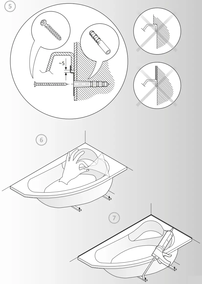 cersanit S301 103 Virgo 180 x80 Bathtub - FIG 6