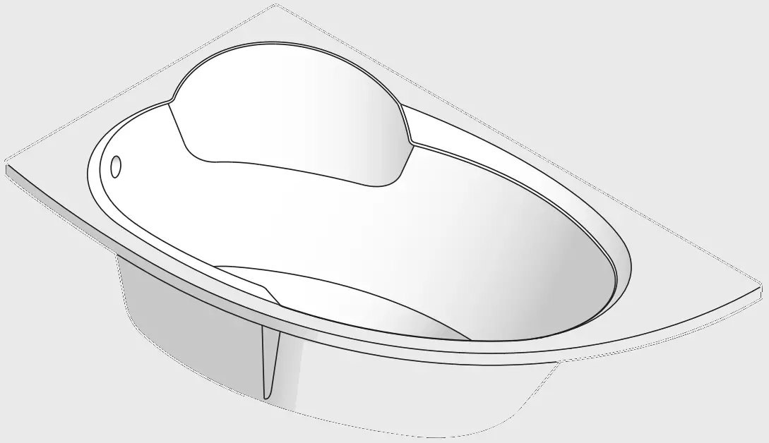 cersanit S301 103 Virgo 180 x80 Bathtub