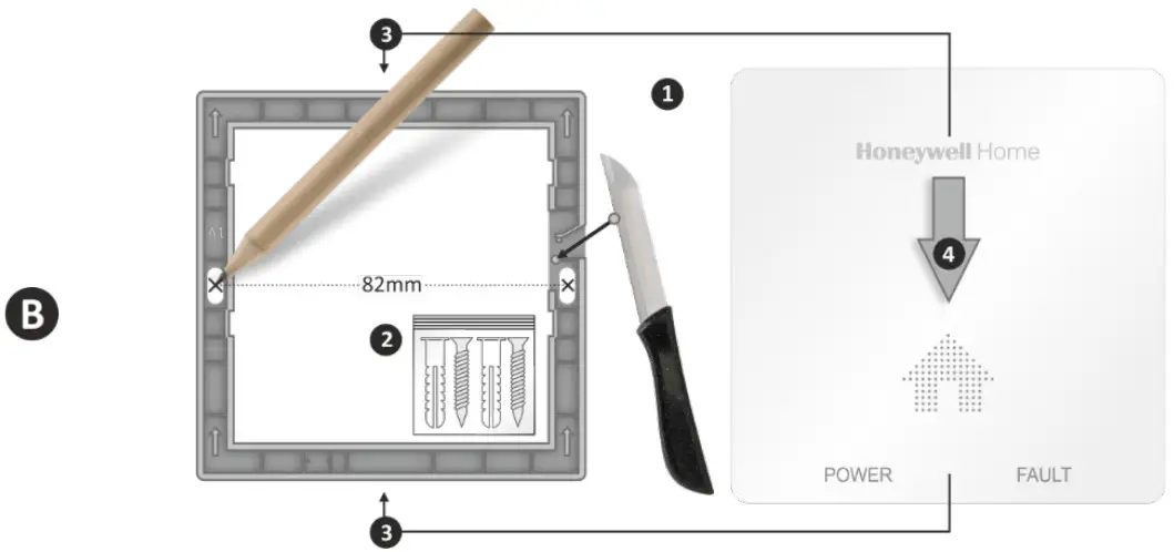Honeywell Home Carbon Monoxide Alarm - b