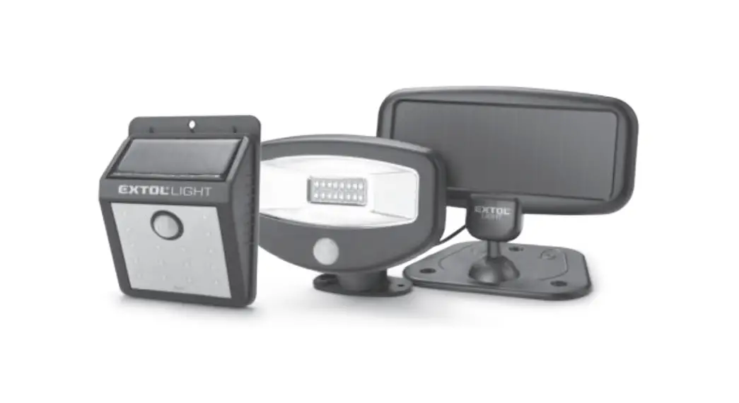 Extol Light 43130 Solar Motion Sensor Light User Manual