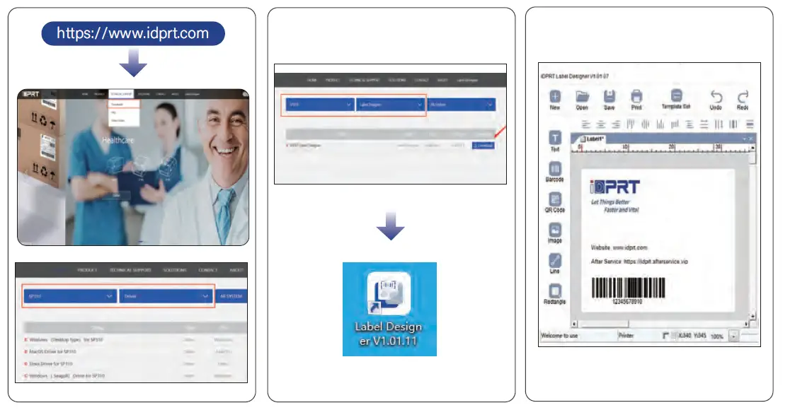 iDPRT-SP310-Thermal-Label-Printer-FIG-5
