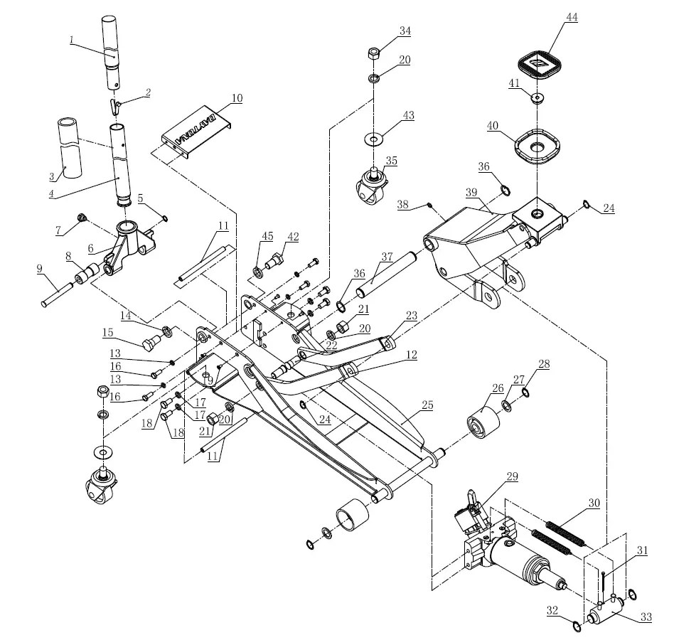 DAYTONA 64784 3 ton Low Profile Professional Floor Jack fig 11